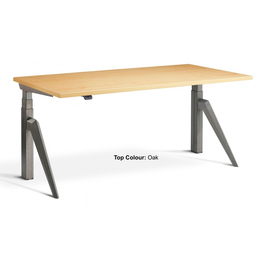 Five Dual Motor Tapered Leg Height Adjustable Desk